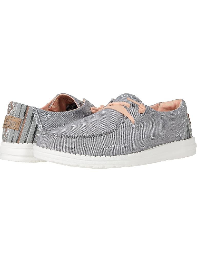 Gray Hey Dude Wendy Boho Slip-On Casual Shoes