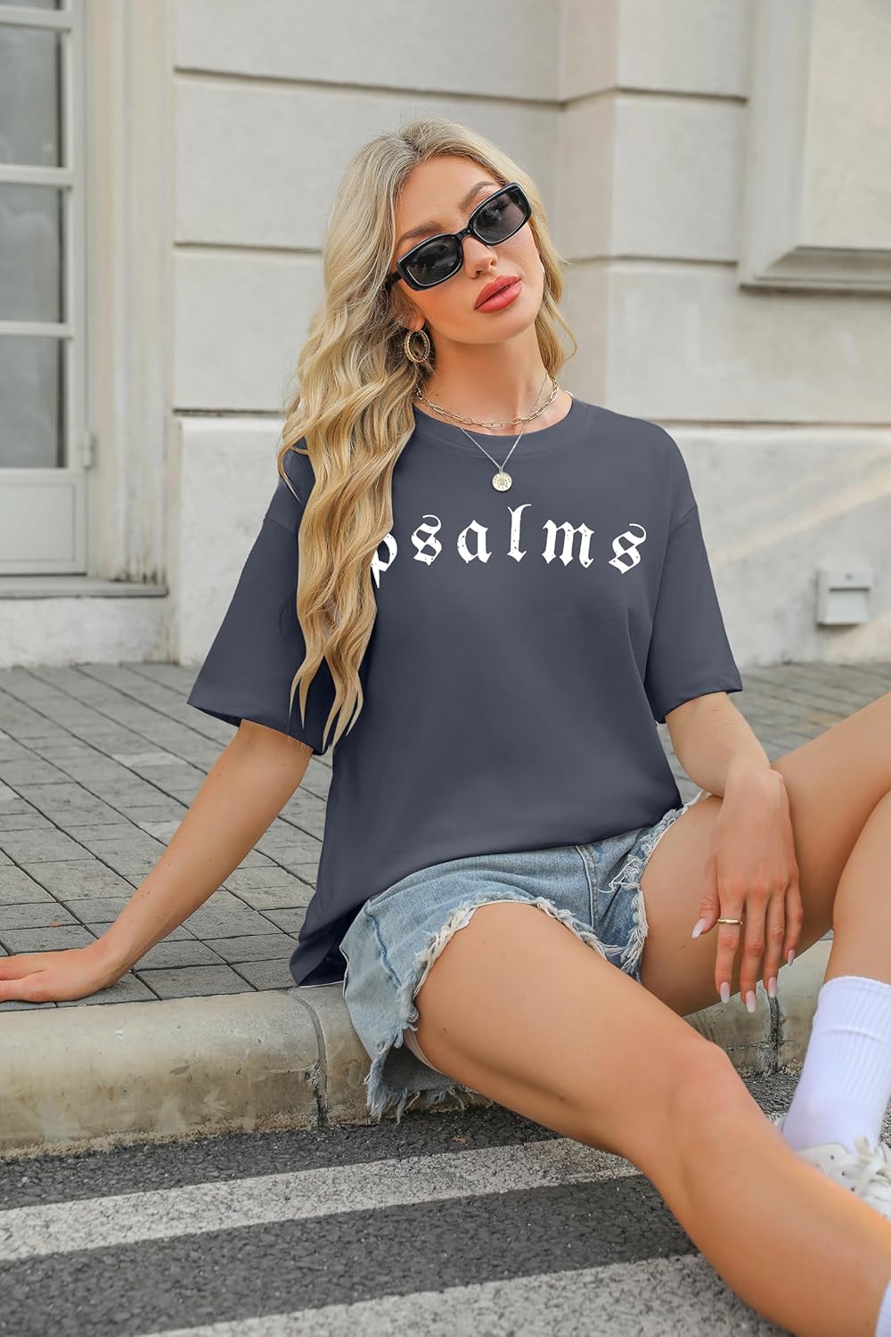 Faith Over Fear Tshirt Christian Shirts Women Oversized Jesus Shirt Bible Verse Shirts Inspirational Tee Tops - Image 4