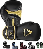Vista 9 de Guantes de boxeo duraderos y cómodos para hombres y mujeres, acolchado extra grueso para boxeadores principiantes y entrenamiento físico, ideal