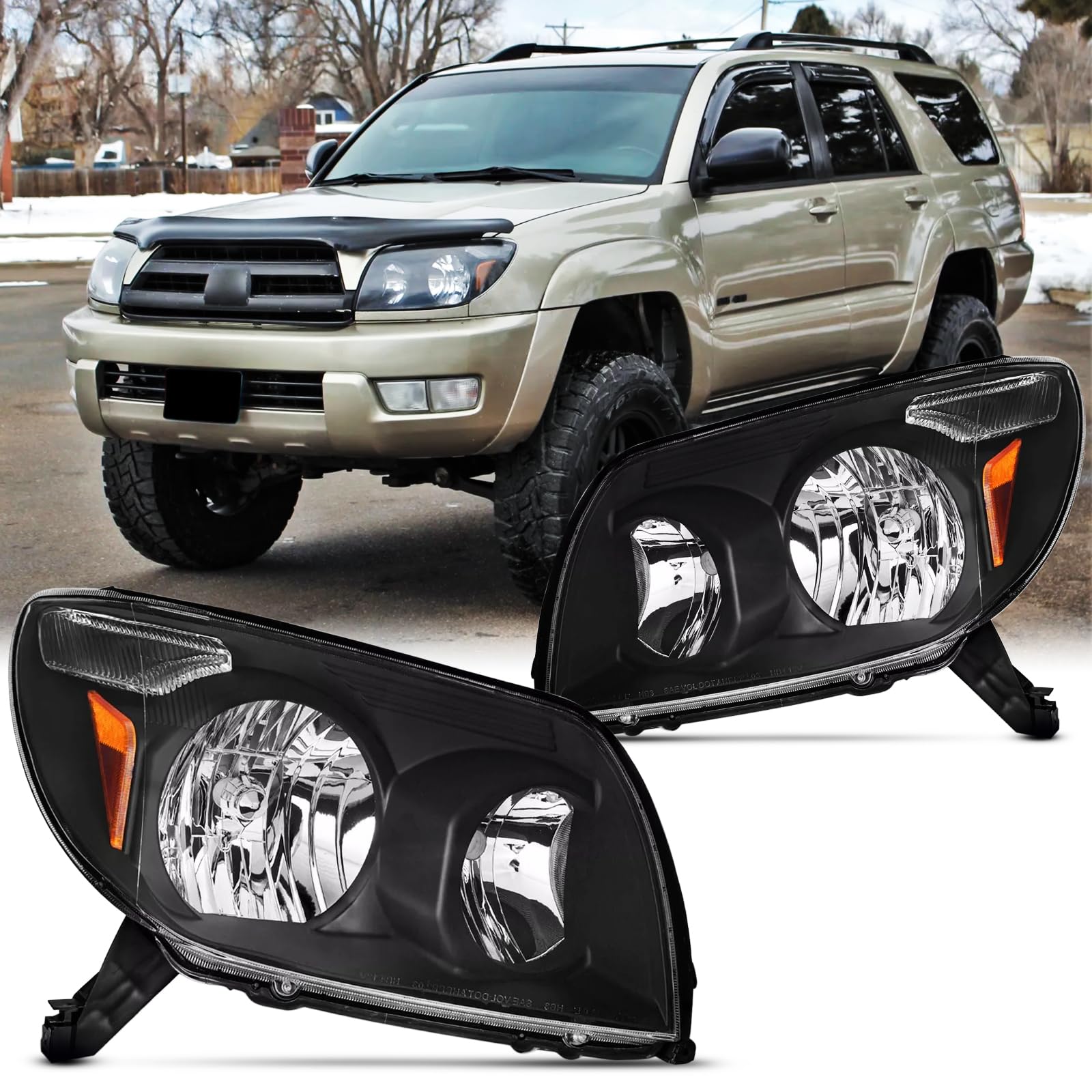Aresparts Pair Headlights Assembly