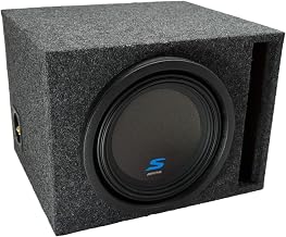 Universal Car Stereo Vented Port Single 10" Alpine S-W10D4 Type S Car Audio Subwoofer Custom Sub Box Enclosure Package New Without Amp