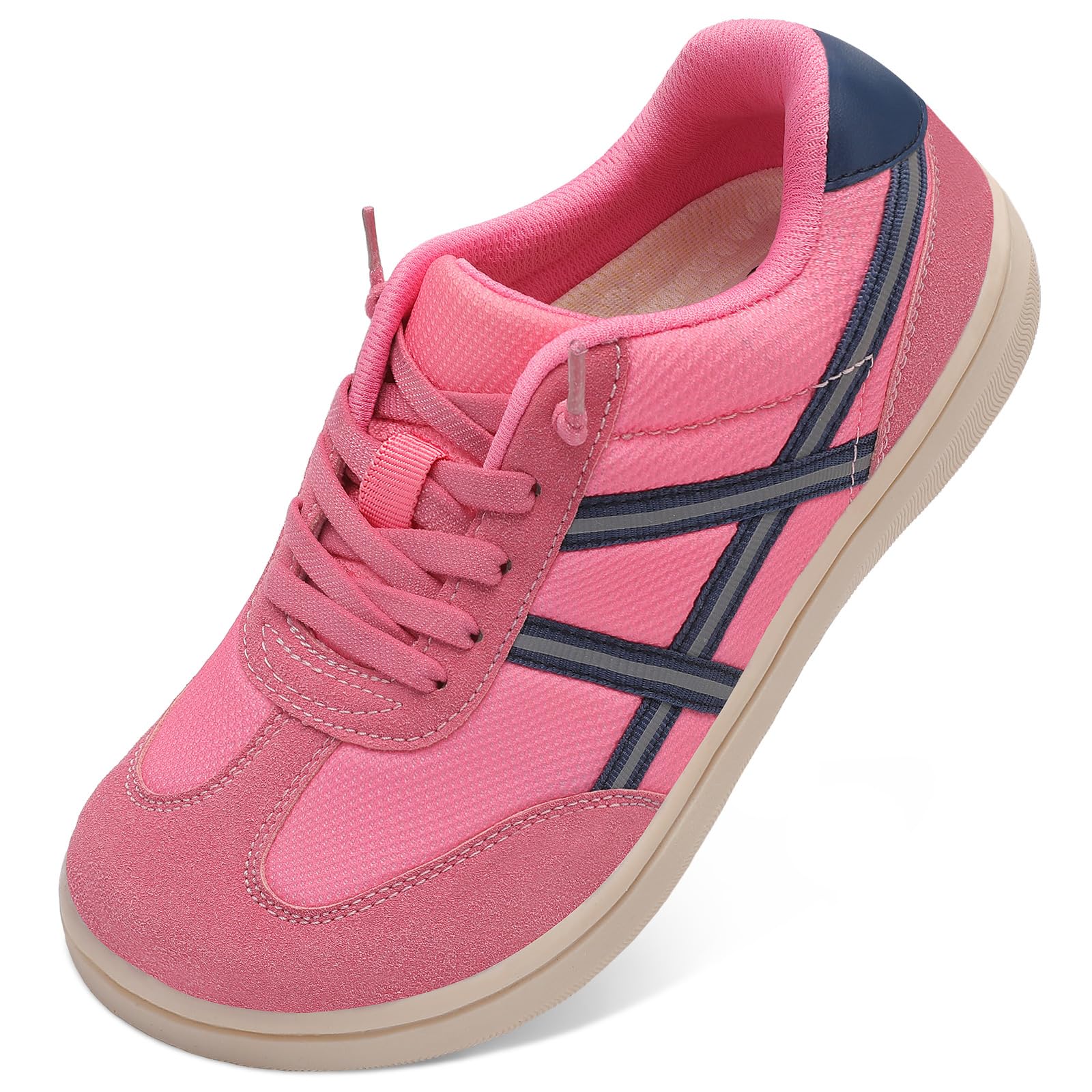 LeIsfIt Women's Barefoot Slip-On Shoes Wide Toe Box Zero Drop Casual Sneakers Non-Slip Breathable Walking Shoes for Tennis Travel & Everyday