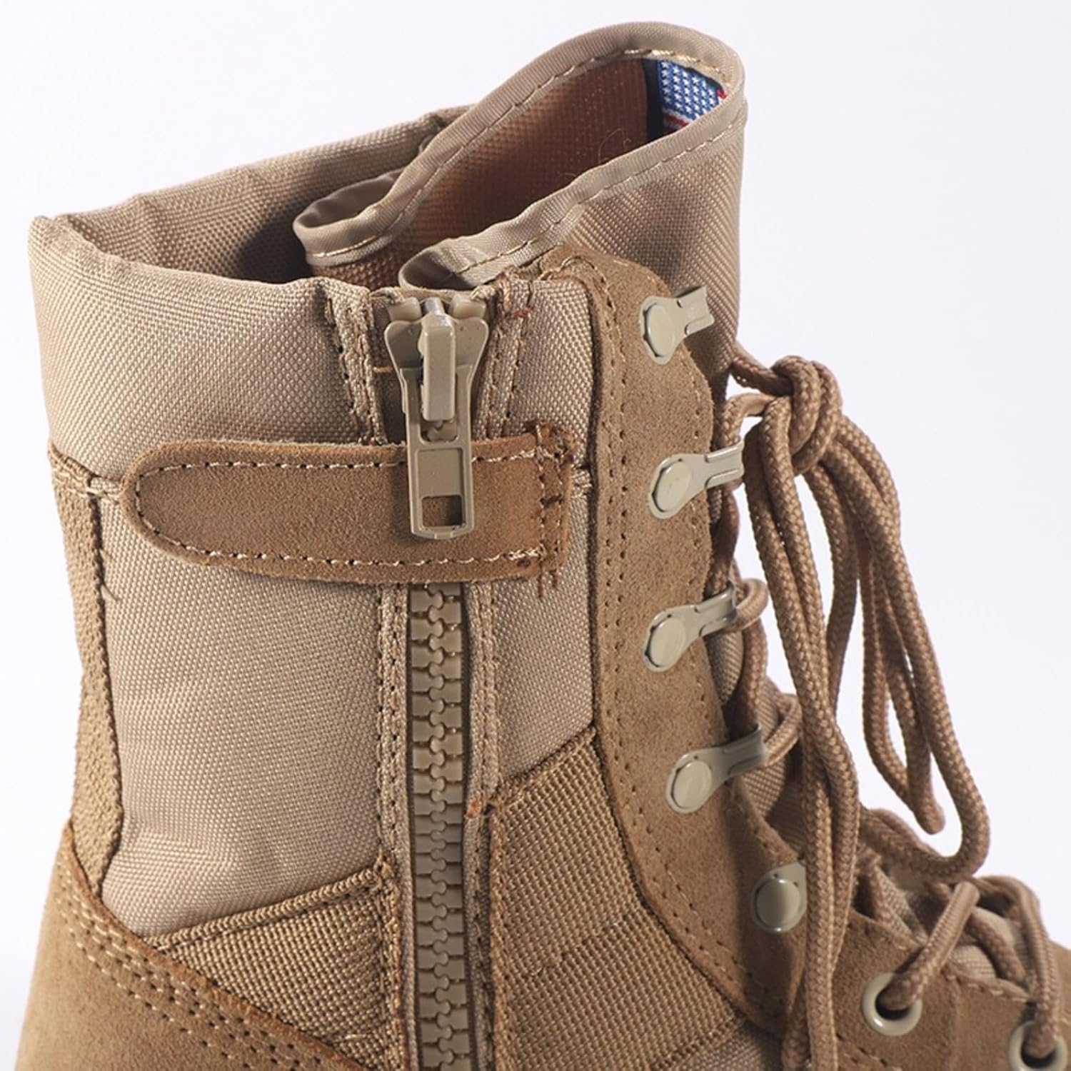 Men's Suede Leather High Top 8 Inch Lace Up Military Tactical Boots for Work Jungle Outdoor Lightweight Combat Motorcycle Booties Police Army Shoes