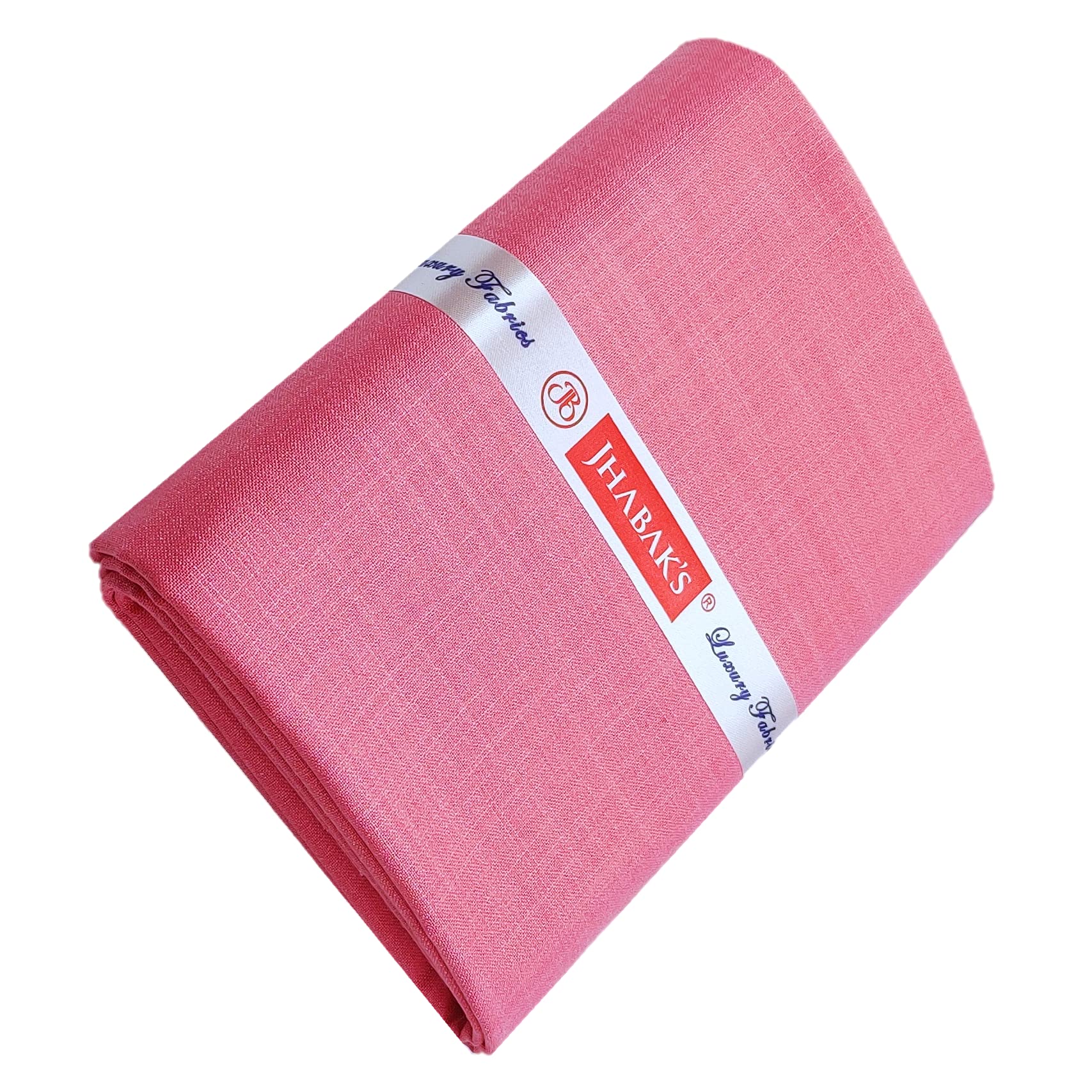 JHABAK'S Untitched Shirt and Trouser Fabric - Cotton Blend Material - 2.25m Shirt Cloth - 1.20m Pant Piece (Rose Pink Shirt & Navy Blue Trousers) 4
