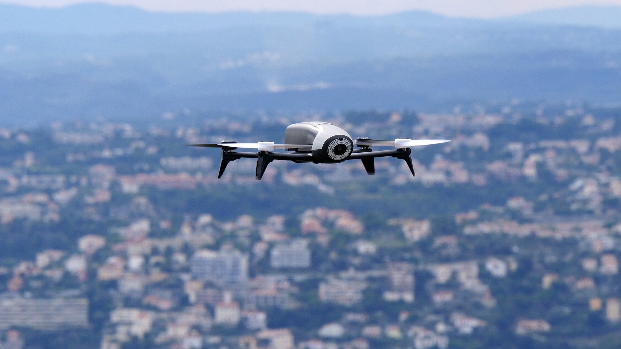 Parrot Bebop 2 Drone, Fotocamera Fisheye da 14 megapixel, Bianco