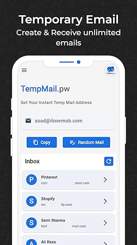 Temp Mail PW - E-mail temporário descartável