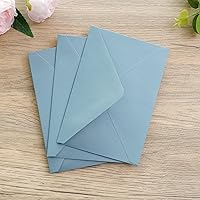 Vista 8 de PONATIA Paquete de 50 sobres A4 de 4 x 6 pulgadas para invitaciones de boda, tarjetas de fiesta de cumpleaños, tarjetas de regalo, sobres de Azul