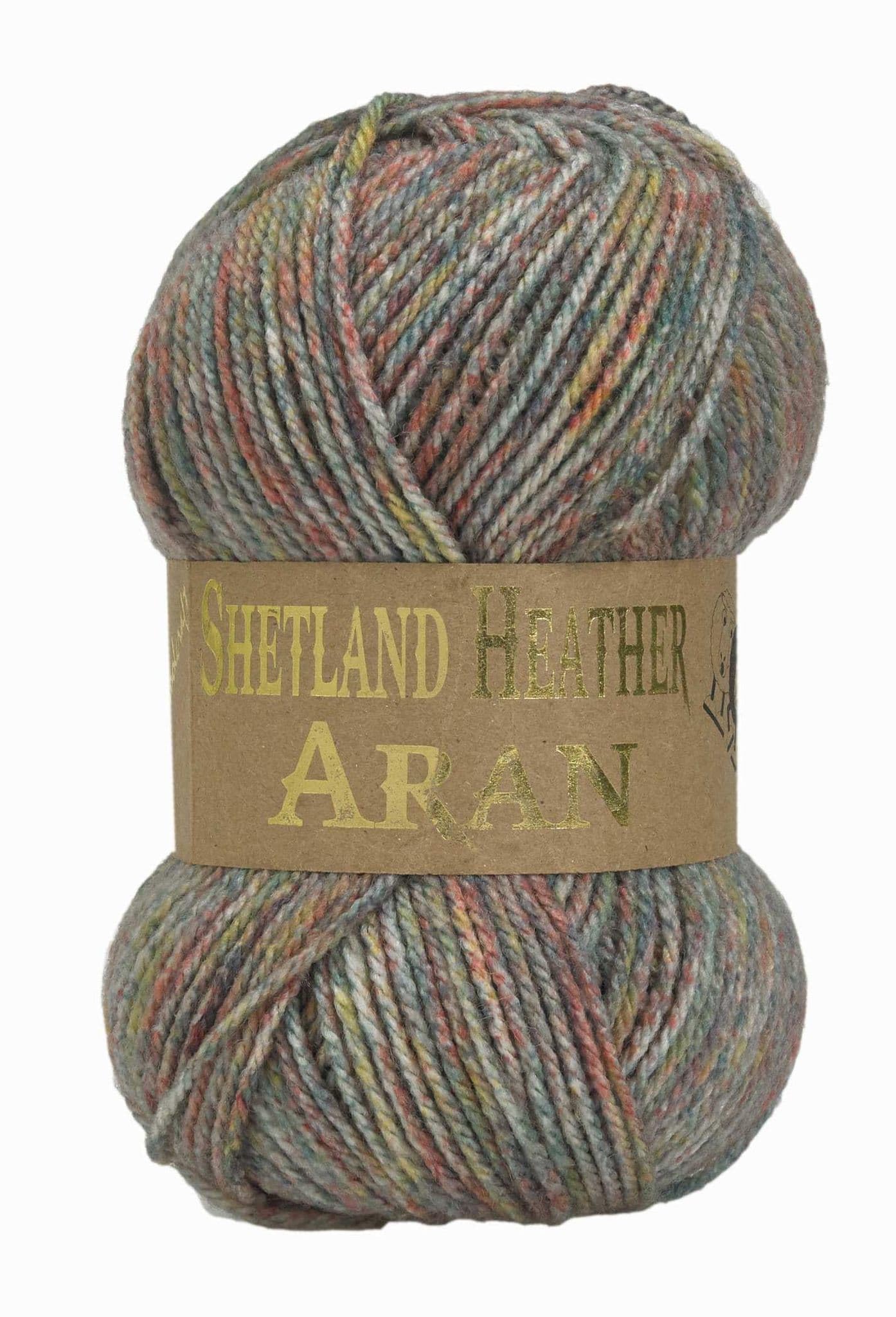 WoolCraft Shetland Heather Aran Knitting & Crochet Yarn, Great Value Yarn Available in 15 Tweed Effect Aran Colours, 75% Acrylic & 25% Wool, 200 Metres, 100g Balls, Pack of 15, Heather