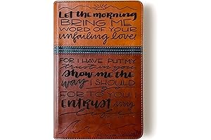 NIV Study Bible, Brown and Blue, Custom Name Engraved