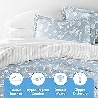 Vista 3 de Linen Market Funda de edredón individual para cama individual – Experimenta una comodidad similar a un hotel con una suavidad inigualable