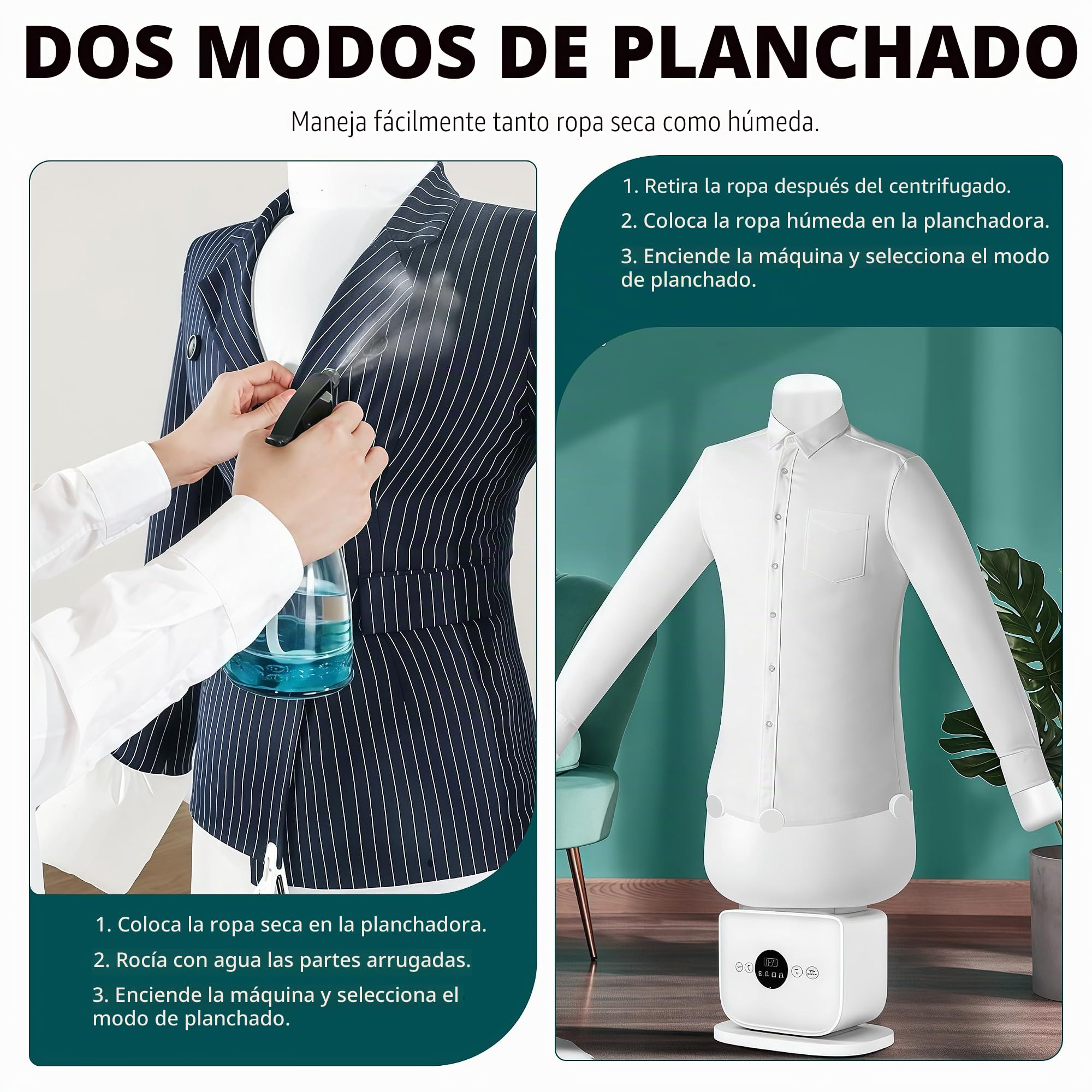 220-240V Plancha Camisas, Planchador de Camisas, Robot Plancha Camisas