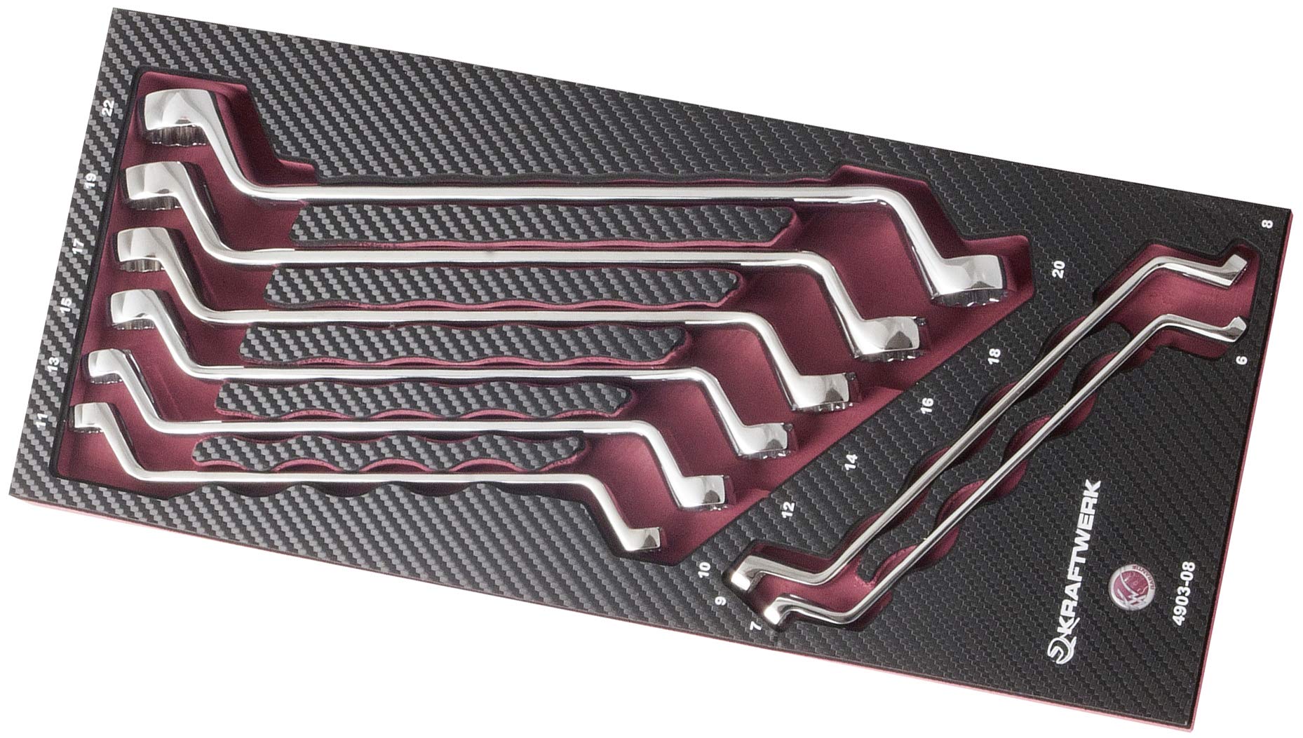 Kraftwerk 4903-08 8-Piece EVA3 Double Ring Spanner Set
