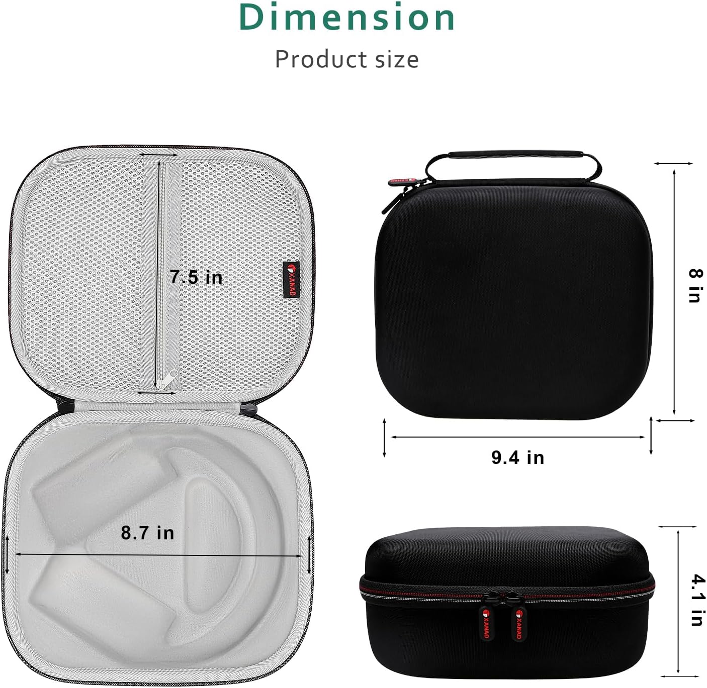 XANAD Carrying Case for Turtle Beach or JBL Headphones, Fit Recon 50, Stealth 600/700 Gen 2 and JBL Quantum One/810/400/300/100/600/200/50 Gaming Headsets