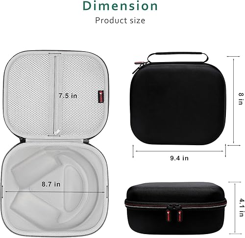 Miniatura 3 de XANAD Funda de transporte para auriculares Turtle Beach o JBL, compatible con auriculares Recon 50, Stealth 600/700 Gen 2 y JBL Quantum