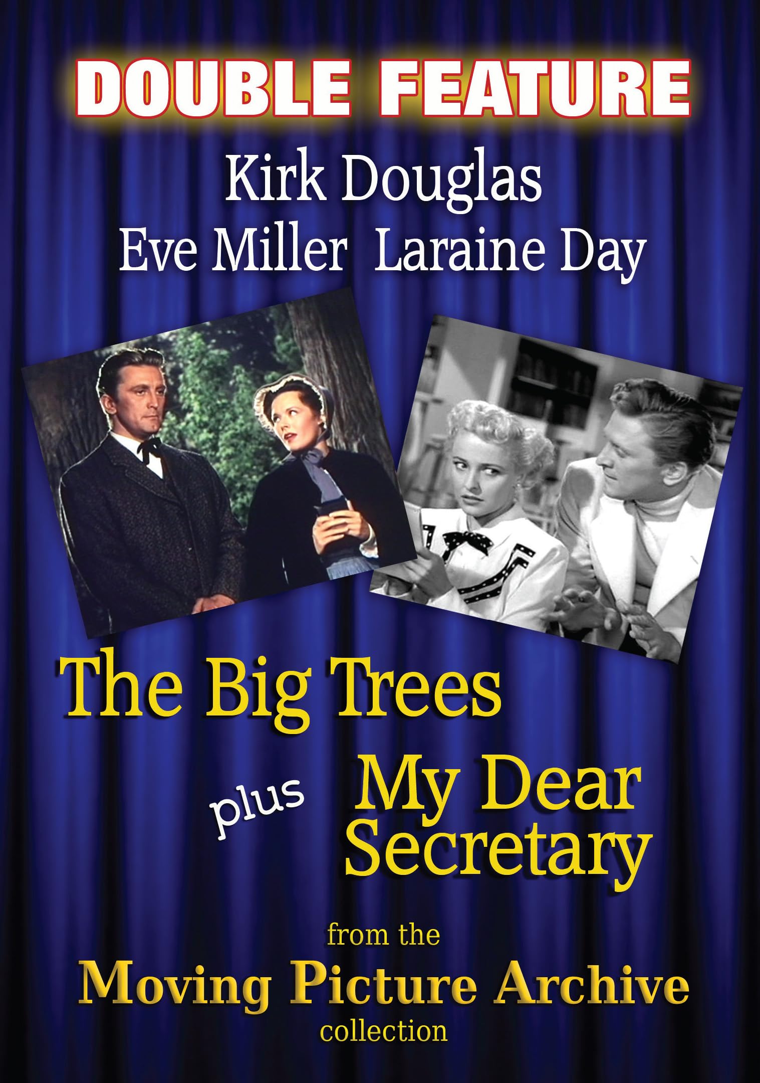 Kirk Douglas Double Feature The Big Trees My Dear Secretary edicion cinematografica en disco