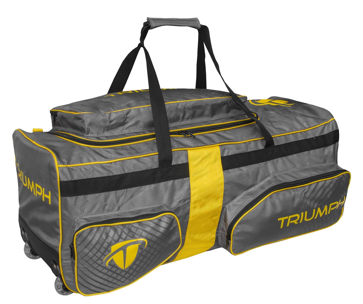 Triumph CLUBKIT-500 Cricket Holdall Bags (Grey/Yellow)-picture-24