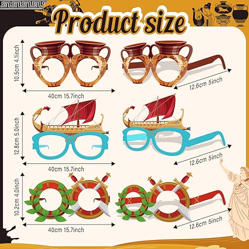 Miniatura 9 de Harrycle 36 piezas de decoración de invierno, anteojos de papel, copos de nieve de invierno, disfraz de fiesta de fotomatón, suministros para