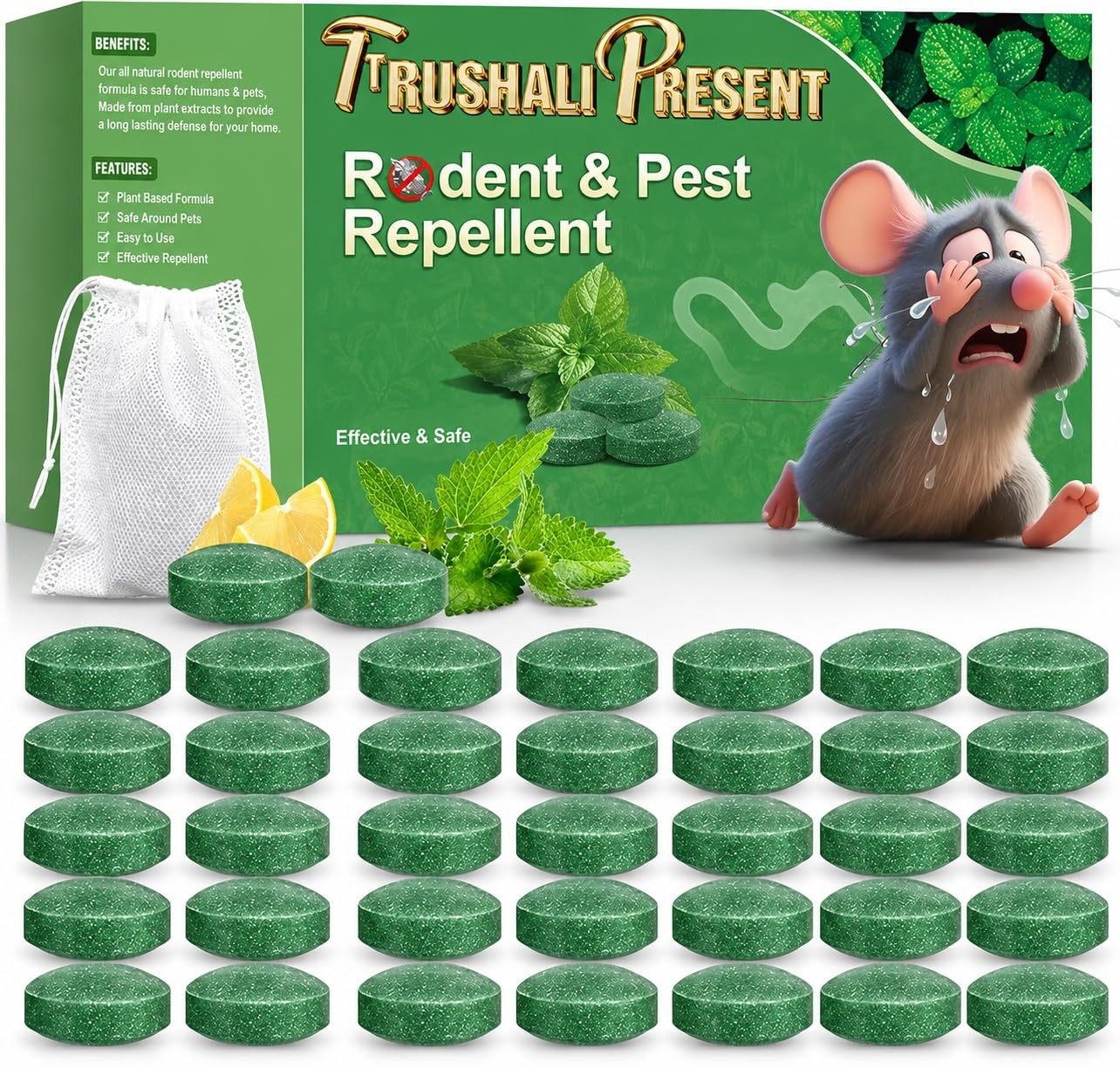 Rat Repellent Car Home Pack of 1 (10 Tablet) Repel Mice and Rats Protect Wires in Car, No Kill Only Repels Home Indoor Outdoor, Garden Patio Garage Rat Controller Pills to Keep Rodents Out of Car (1) (20 TABLET)-image-14