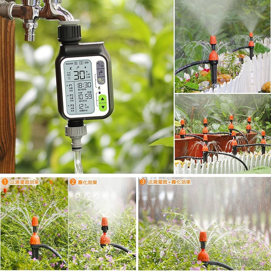 タイマー付き家庭菜園用水やりキット＋雨センサー タカギ 水やりスターターキットタイマー付(家庭菜園用) 雨