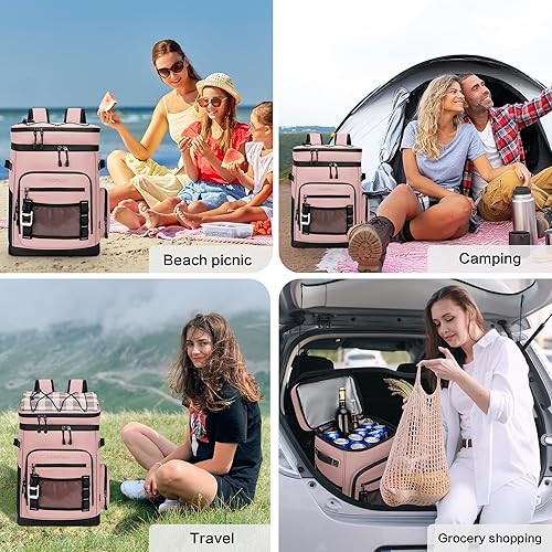 Miniatura 40 de Mochila enfriadora grande con aislamiento impermeable para hombres y mujeres, a prueba de fugas, para campamento, playa, pesca, picnic, viajes, al