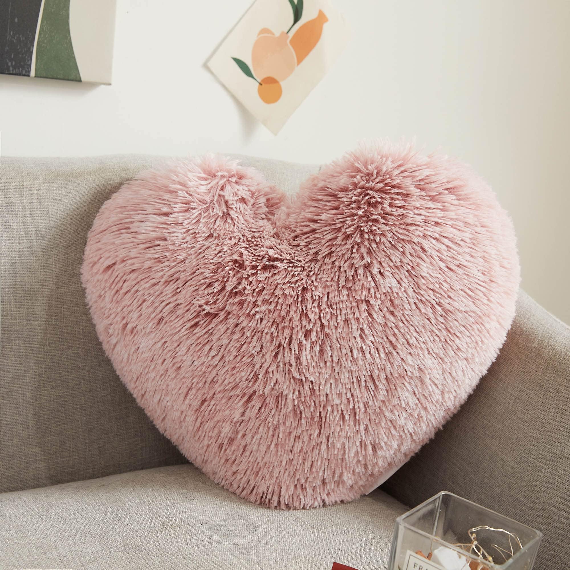 Heart Shaped Throw Pillow
