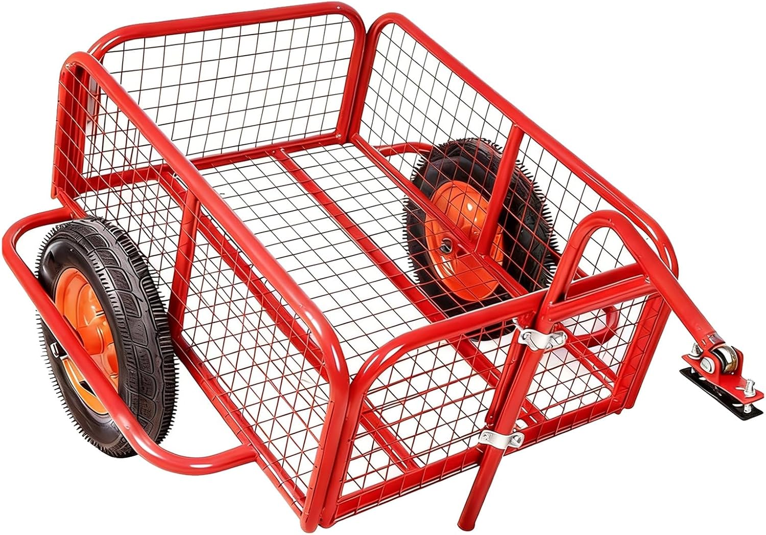 Bike Cargo Trailer, Heavy-Duty Bicycle Wagon Cart with Universal Bike Hitch, Bicycle Camper Trailer for Camping Shopping, Park Picnics