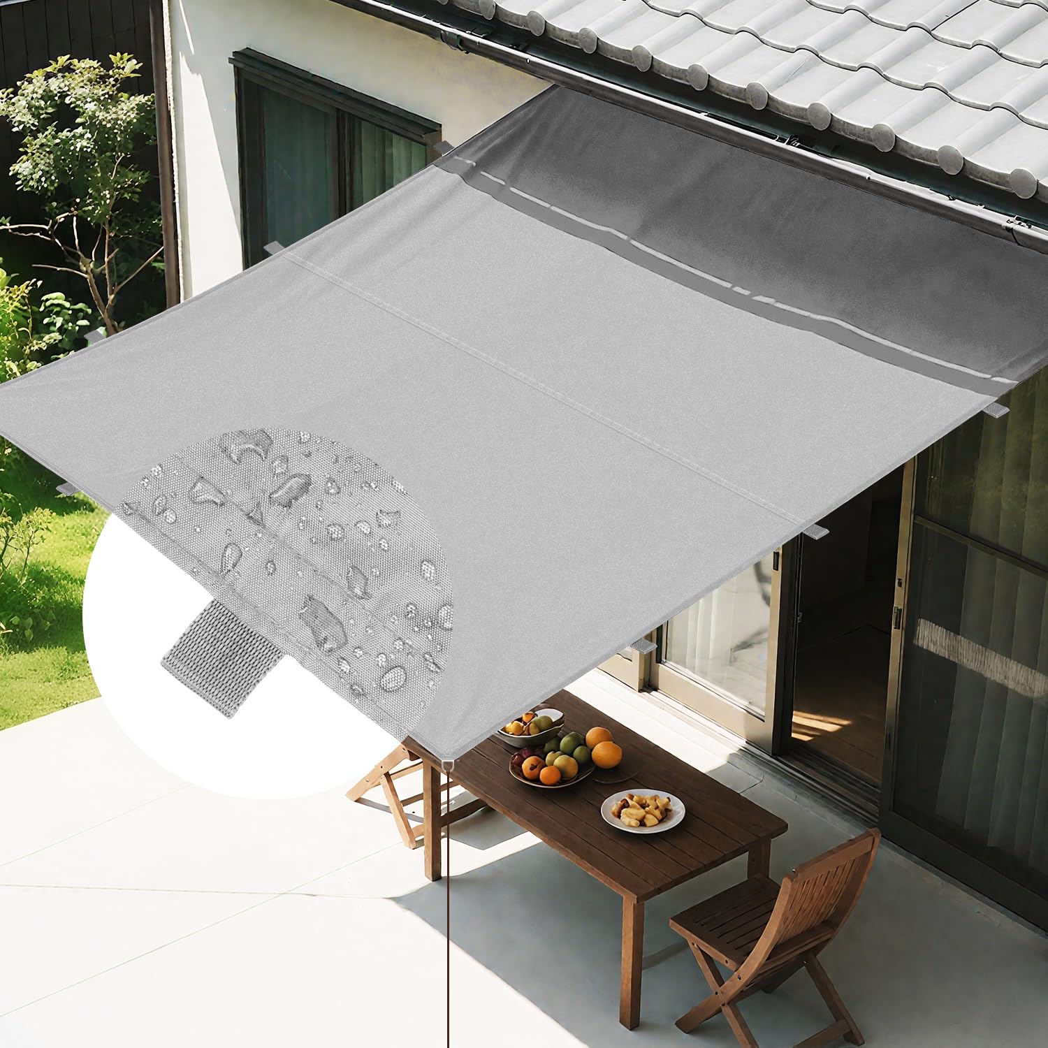 Amazon | XiaZ 改良版 日除け 雨よけ シェード 屋外 2*2.5M 撥水加工