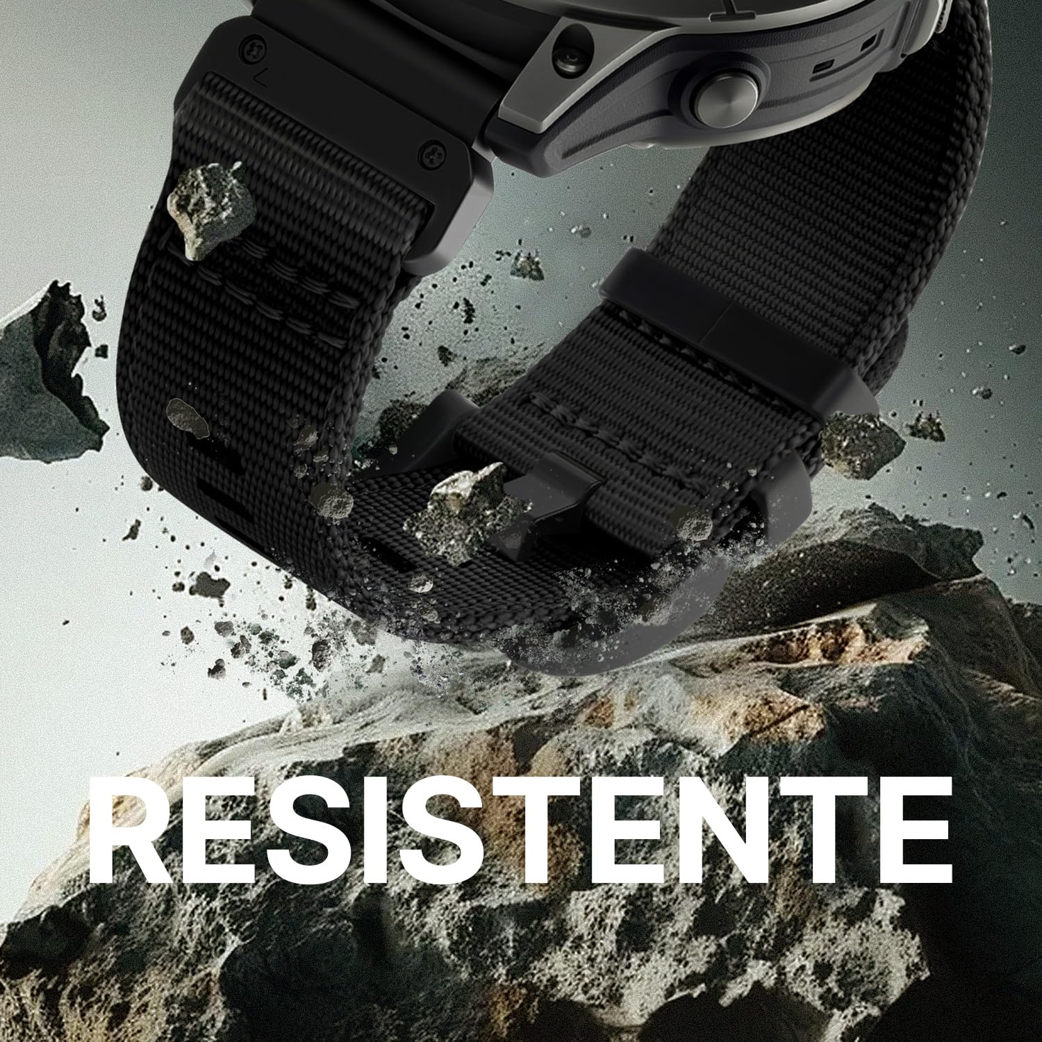 Bandletic 22mm Correa Compatible con Garmin Fenix 6 Pro/Fenix 7/Fenix 8 47mm/Fenix 6/Fenix 5, QuickFit Nylon Militar Sport Duradero Muñequera para Epix 2/Forerunner 945/965/955/Instinct 2
