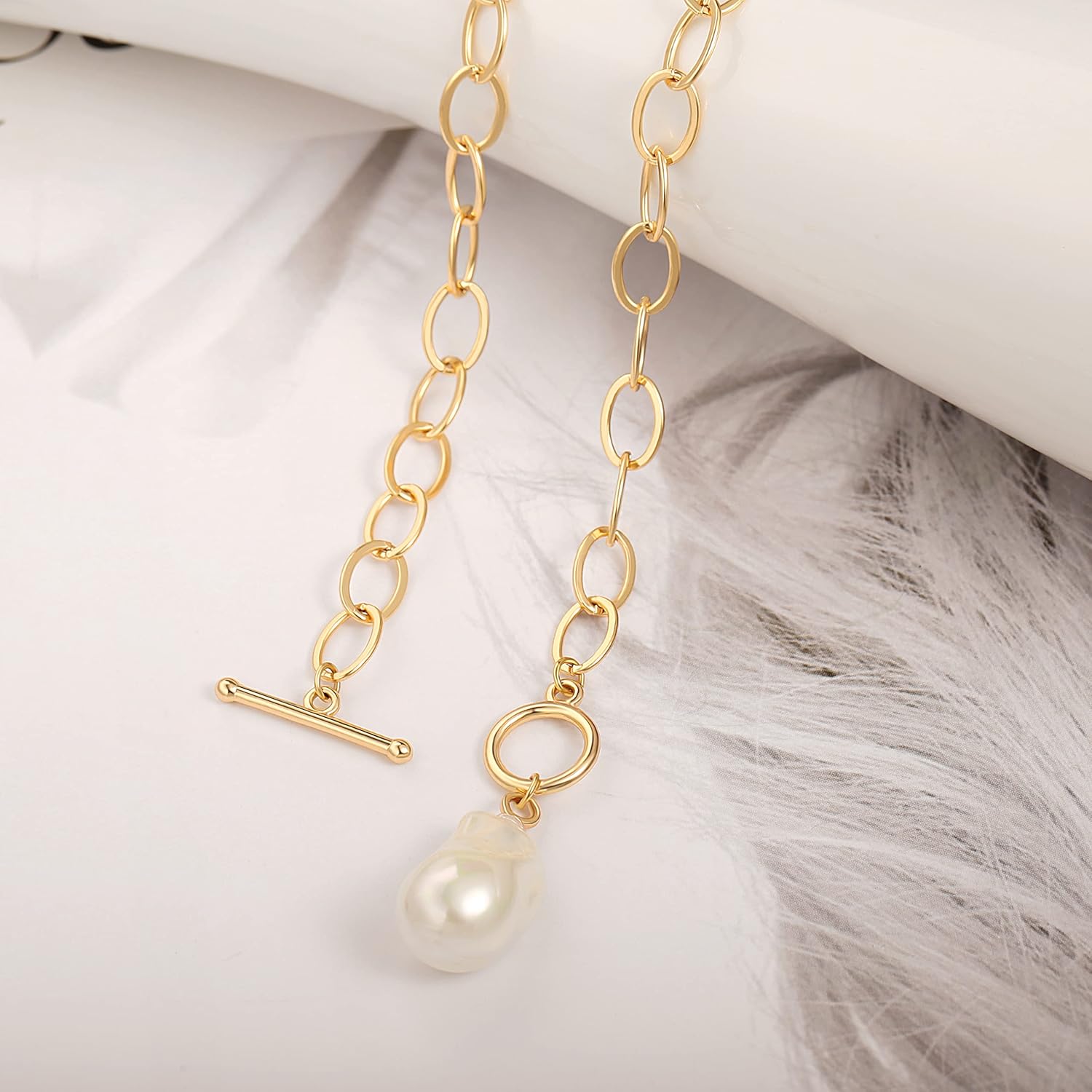 18K Gold Plated Conch Shell Pendant Necklace for Women Coastal Inspired Dainty Chain Necklace Minimalist Beach Jewelry Handmade Necklace - Image 7