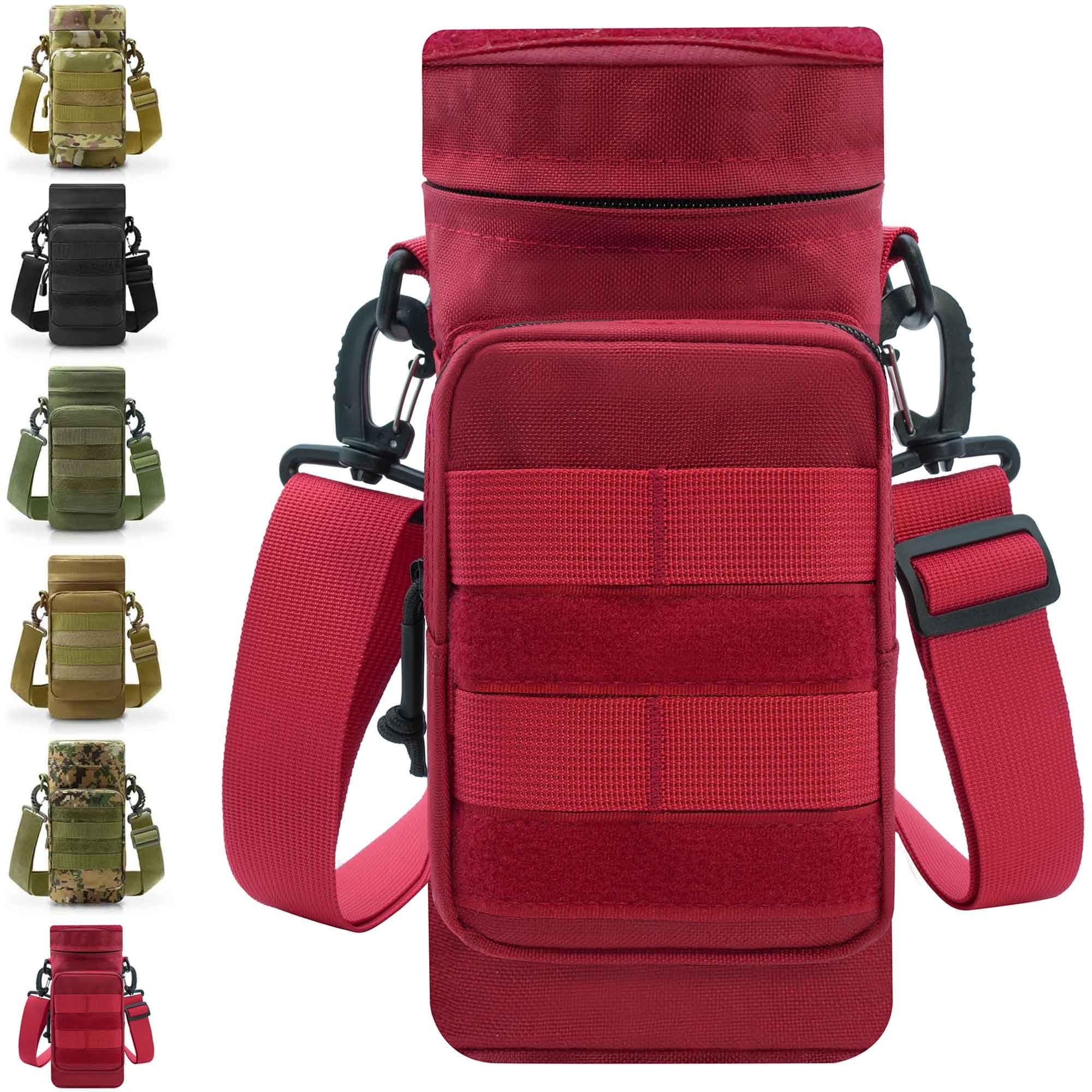 Tactical Water Bottle Pouch, Military Army Molle Water Pouches Carrier Holder for Hiking Camping Outdoor Sport Travel