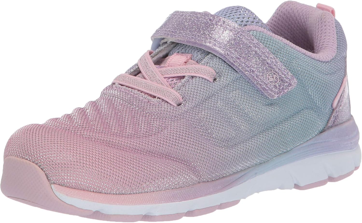 Stride Rite Girl's Made2Play CORA Sneaker, Pastel Multi, 4 Wide Toddler