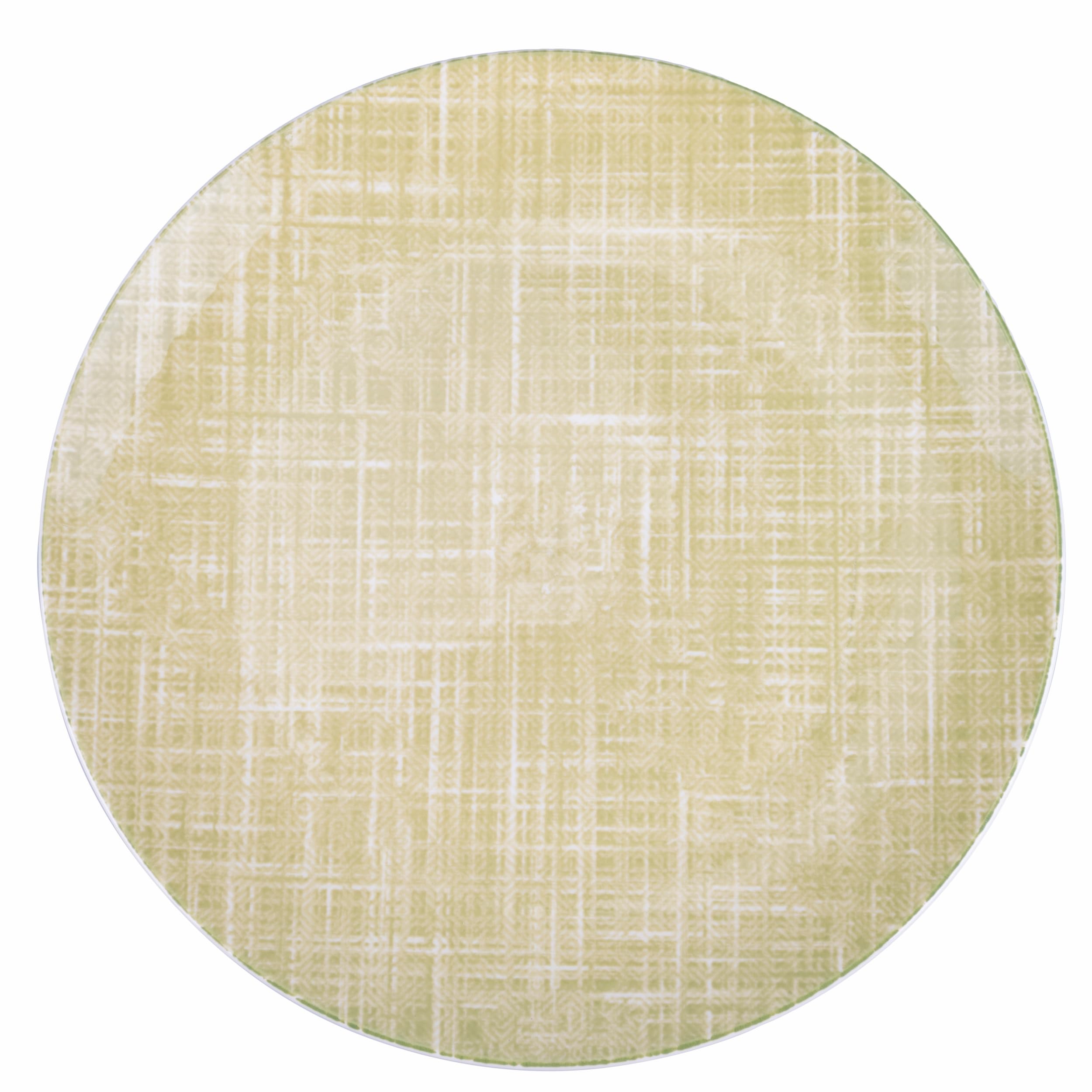 Villa d'Este Home Tivoli 1996 Set of 6 Porcelain Dinner Plate, Lime Green, Texture