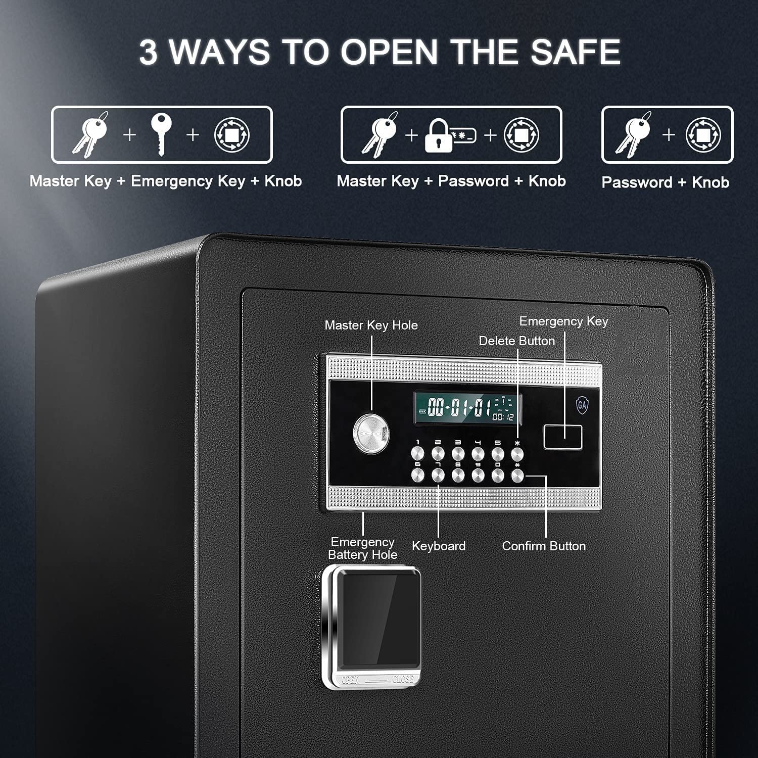 Safe Box Safe Cabinet Safes Digital Safe Box Primary Fireproof Security ...