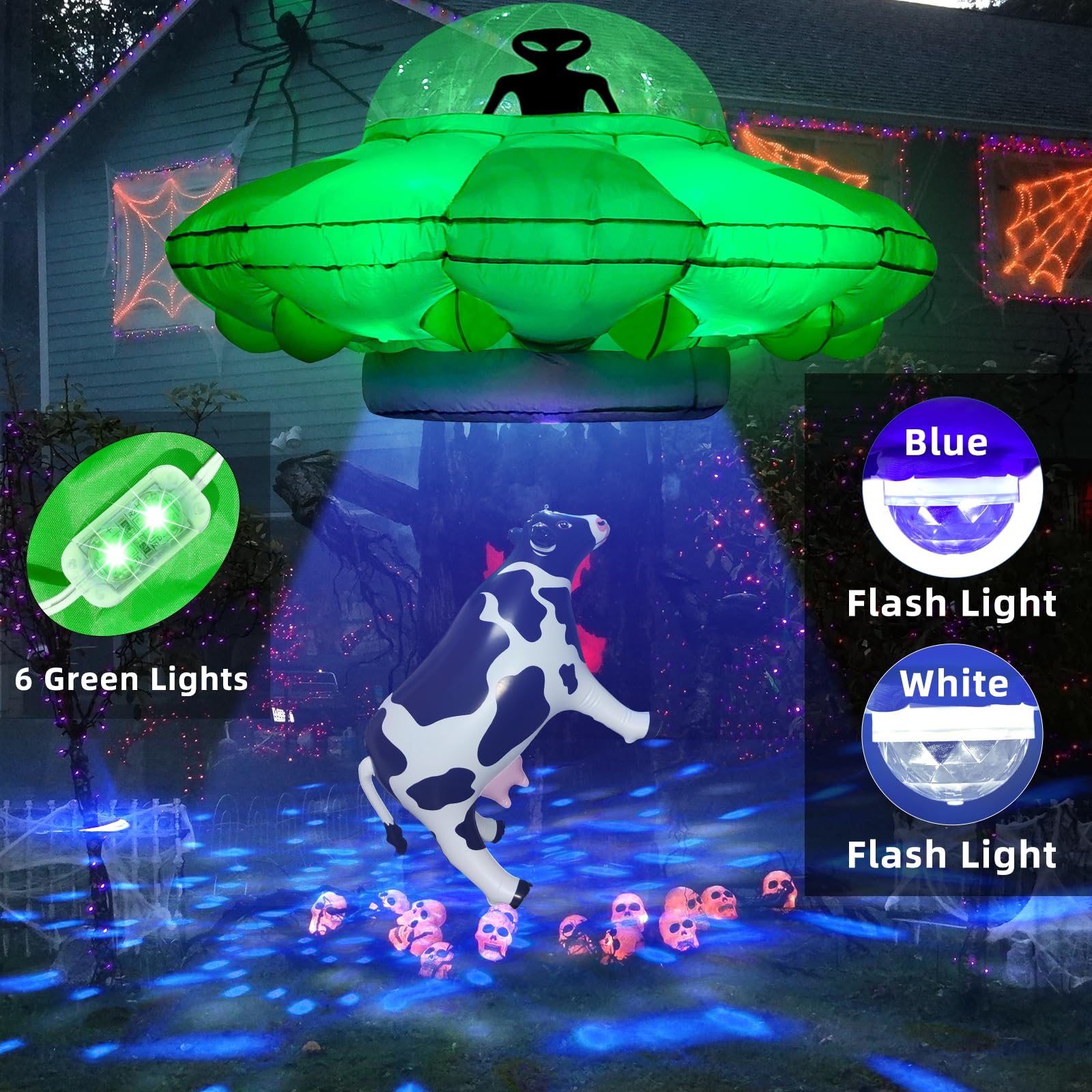 Amazon.co.jp: ハロウィンインフレータブルエイリアンUFO