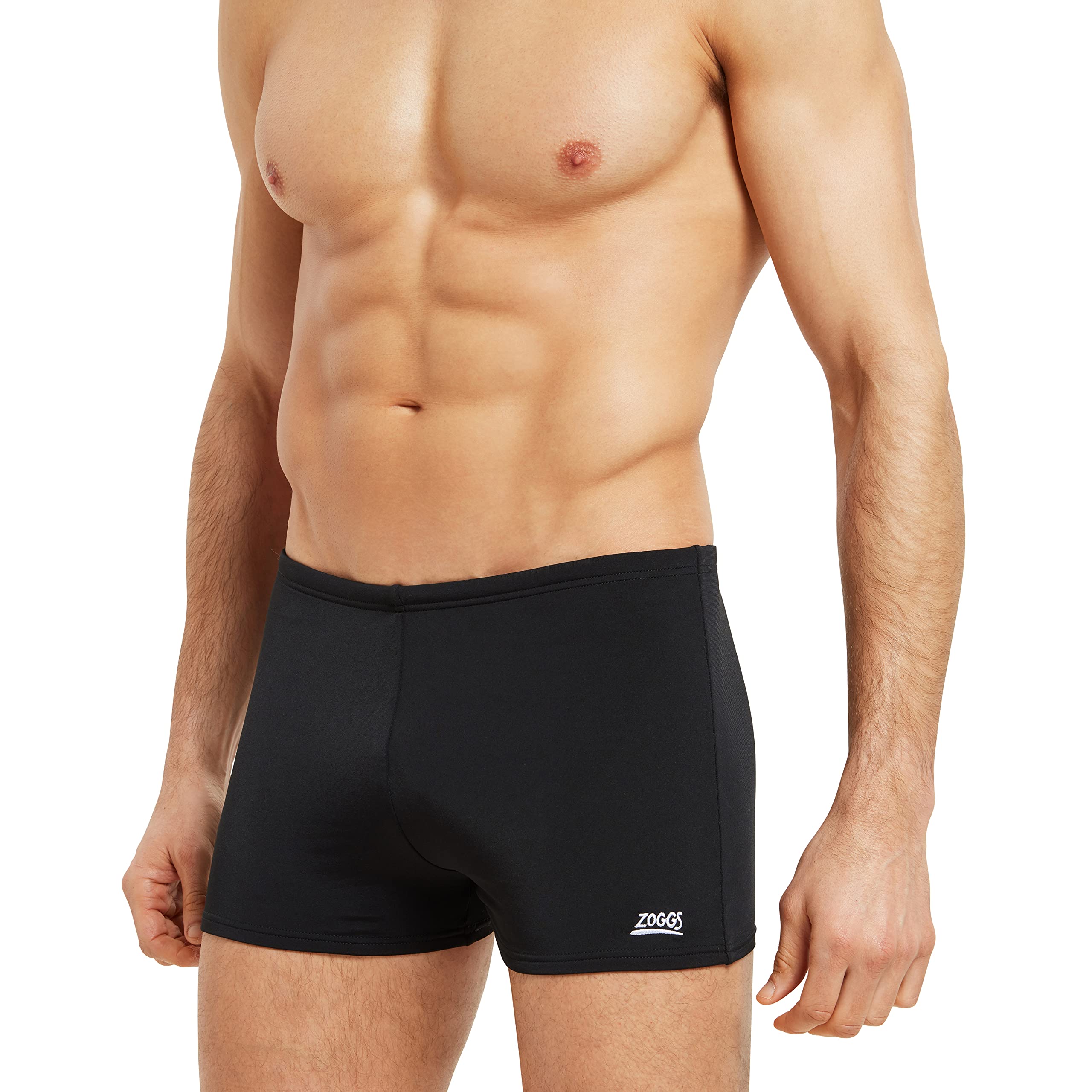 Zoggs Men's Cottesloe Hip Racer Swim Briefs, Black, 42