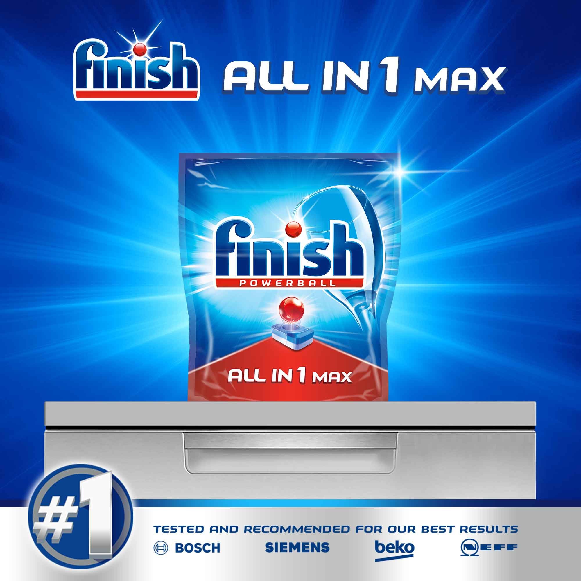 Pastillas Para Lavavajillas Finish Todo en Uno Regular (28 Dosis)