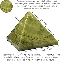 Vista 154 de Amazing Gemstone Amethyst Pyramid Crystal Healing Stones - 2" Great Pyramid Figurine of Natural Stone Pyramid for Meditation, Reiki, Chakra