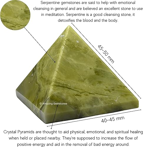 Miniatura 184 de Amazing Gemstone Lapis Lazuli Pyramid Crystal Healing Stones - 2" Great Pyramid Figurine of Natural Stone Pyramid for Meditation, Reiki, Chakra