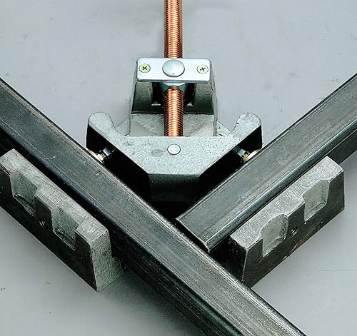Miniatura 3 de Strong Hand Tools, Hierro fundido resistente, abrazadera de ángulo recto de 90 grados, abrazadera de esquina, mandíbula oscilante ajustable,