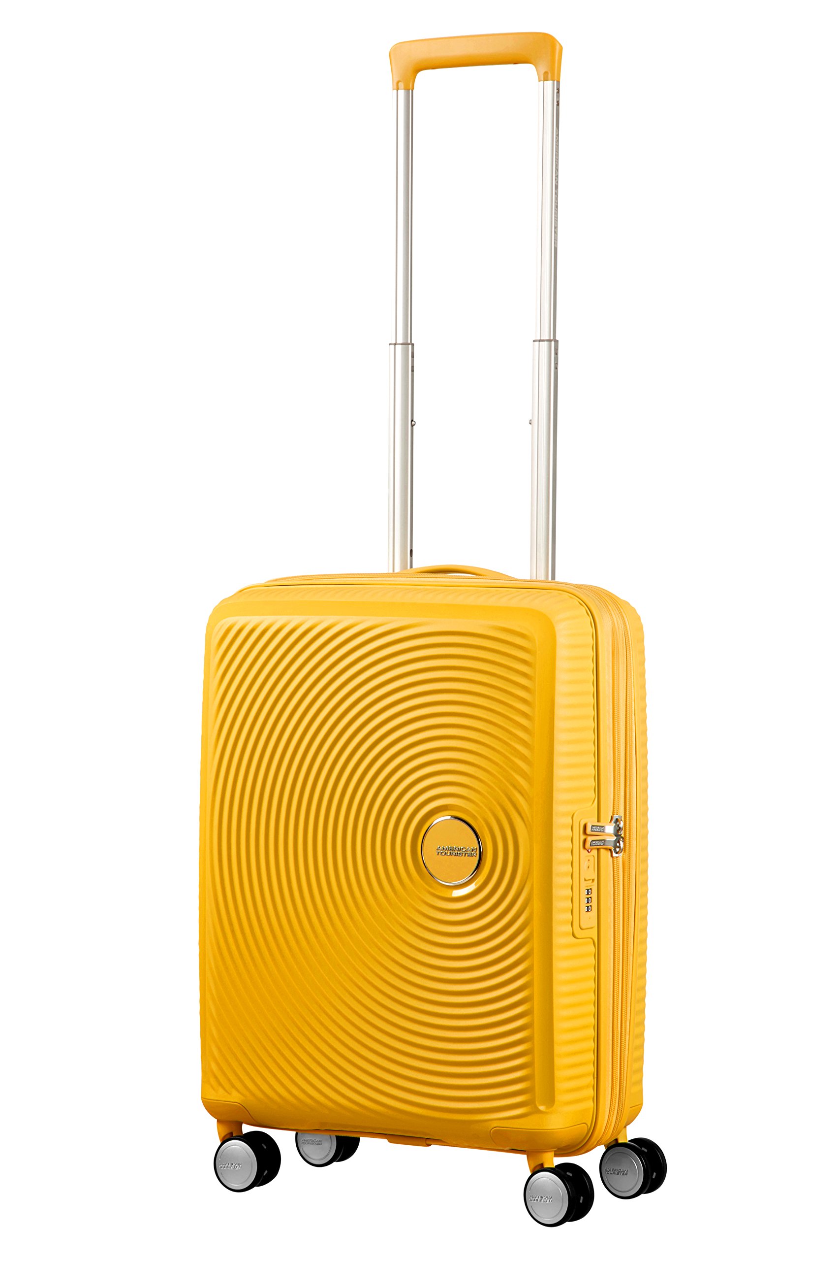 American Tourister Soundbox - Spinner 55/20 Tsa Exp, Valigia Espandibile, S (55 cm - 41 L), Giallo (Golden Yellow)