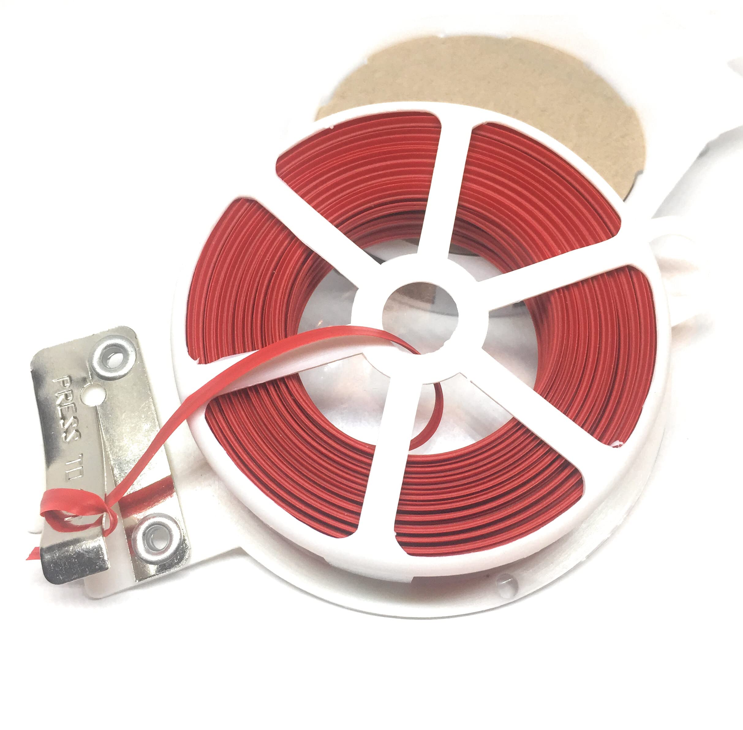 1 Roll Black Plastic Twist Tie - 65ft (20m) Length With Built-in Cutter, Flat Style - View #14