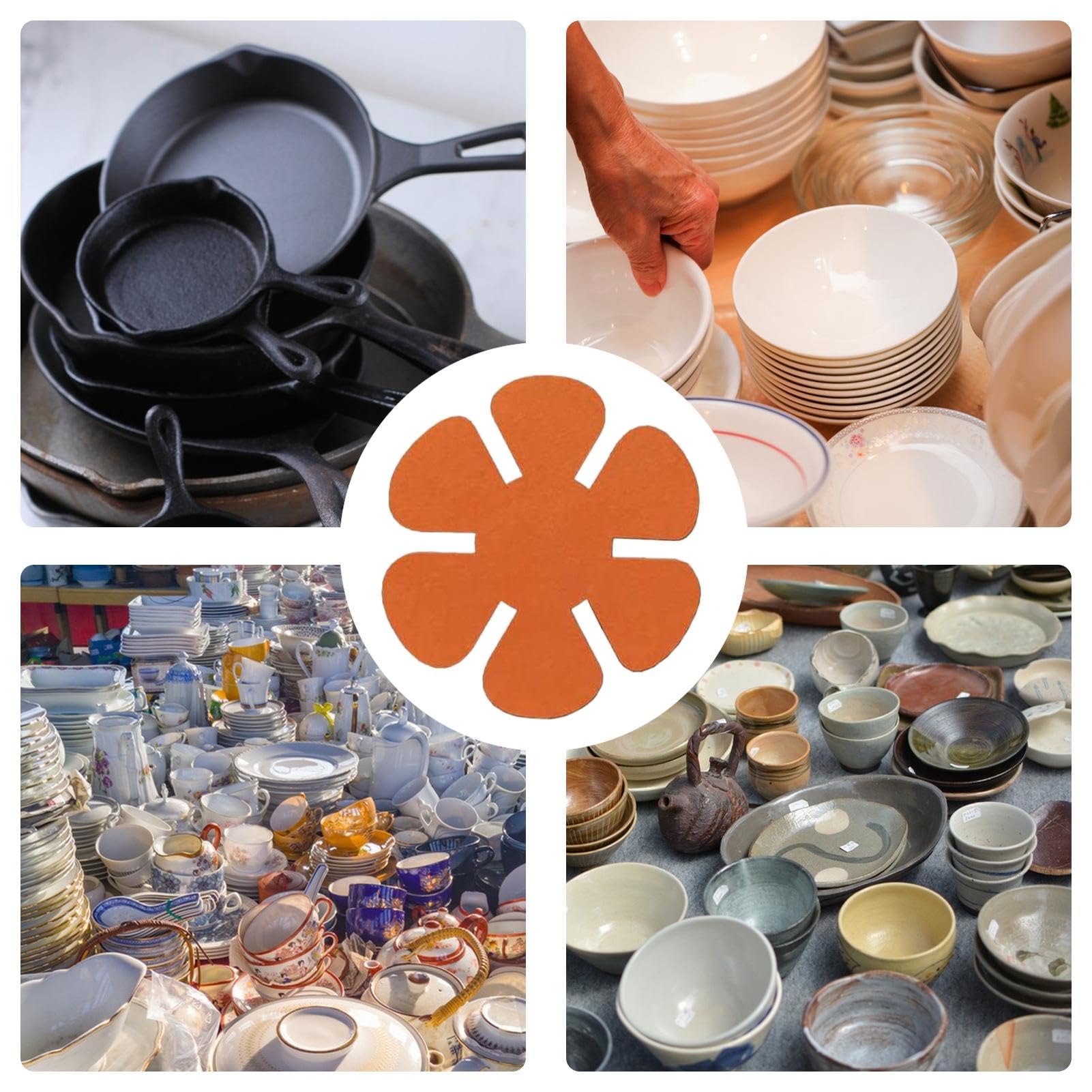 Amazon.co.jp: 鍋とフライパンのプロテクター、鍋プロテクターパッド