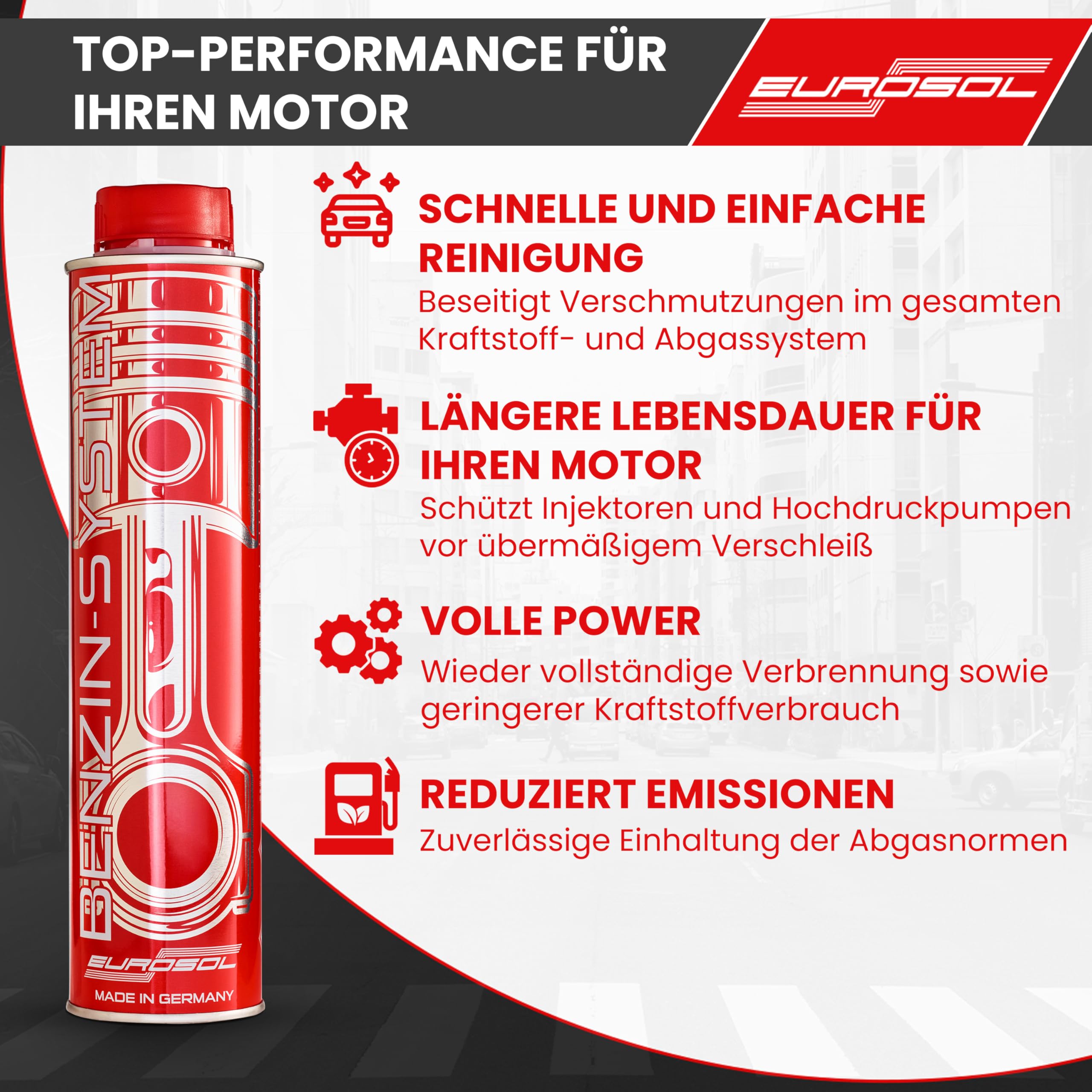 Benzin Additiv 3x400 ml|Motorreiniger Benzin|Benzin Systemreiniger