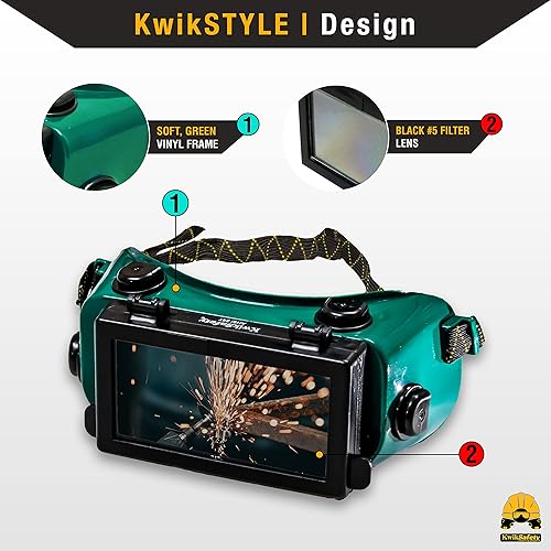 Miniatura 2 de KwikSafety - Charlotte, NC - Lentes para soldar EAGLE EYES, HAMMERHEAD, OWL ANTI-EMPANADO ANTI-ARAÑAZOS ANSI probado OSHA