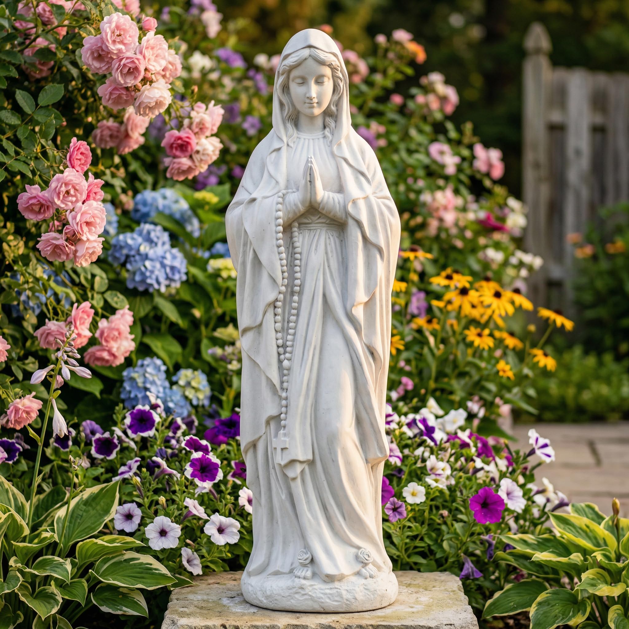 Amazon.com : JXNCJXZG Virgin Mary Praying Statue 29.3 Inch Tall