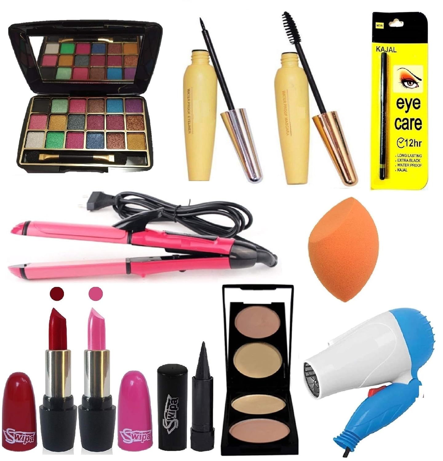 SWIPA Makeup Kit Combo Set(Pack Of12) Amazon.in Beauty