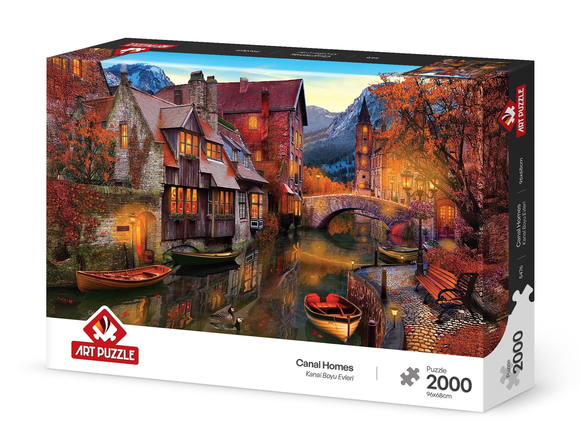 Art Puzzle Kanal Boyu Evleri 2000 Parça Puzzle : Amazon.com.tr