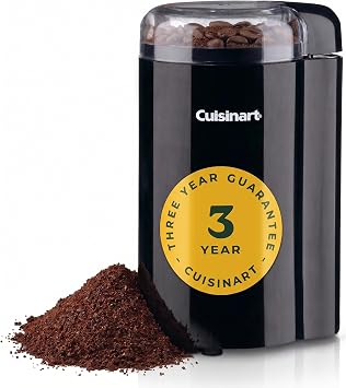 Cuisinart Coffee Grinder | Compact At-home coffee grinder |1-12 cups | Different grind - French Press/Percolator, Drip coffee or Espresso | Easy to clean | easy-to-use, Black