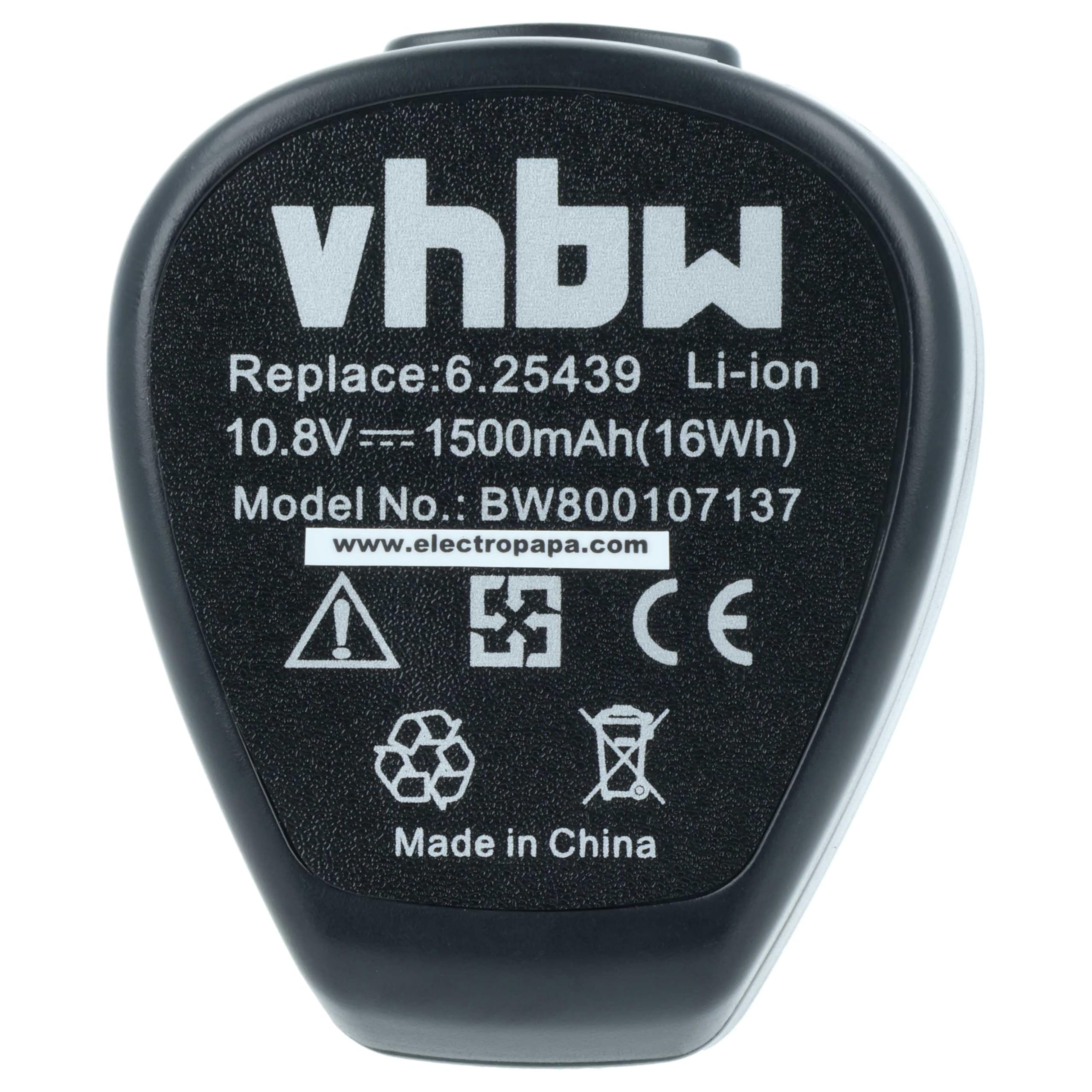 vhbw 2X Akku kompatibel mit Metabo PowerMaxx SB Basic