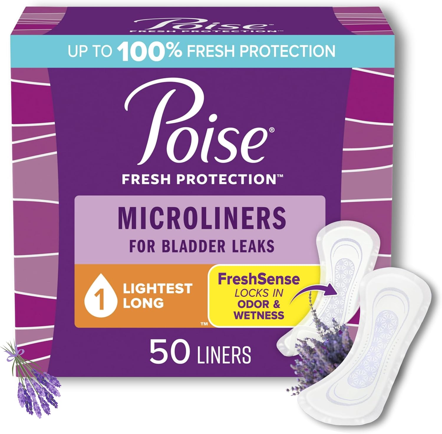 Poise Pads for Women Long Length Microliners Lightest